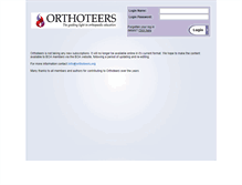 Tablet Screenshot of orthoteers.org