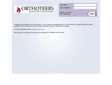 Tablet Screenshot of orthoteers.com